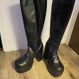 Black City Classified Knee High boots